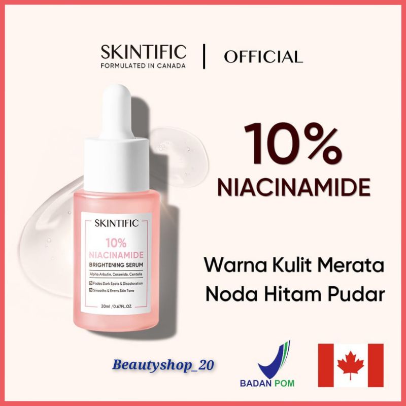 Jual Skintific 10 Niacinamide Brightening Serum 20ml Shopee Indonesia 1673