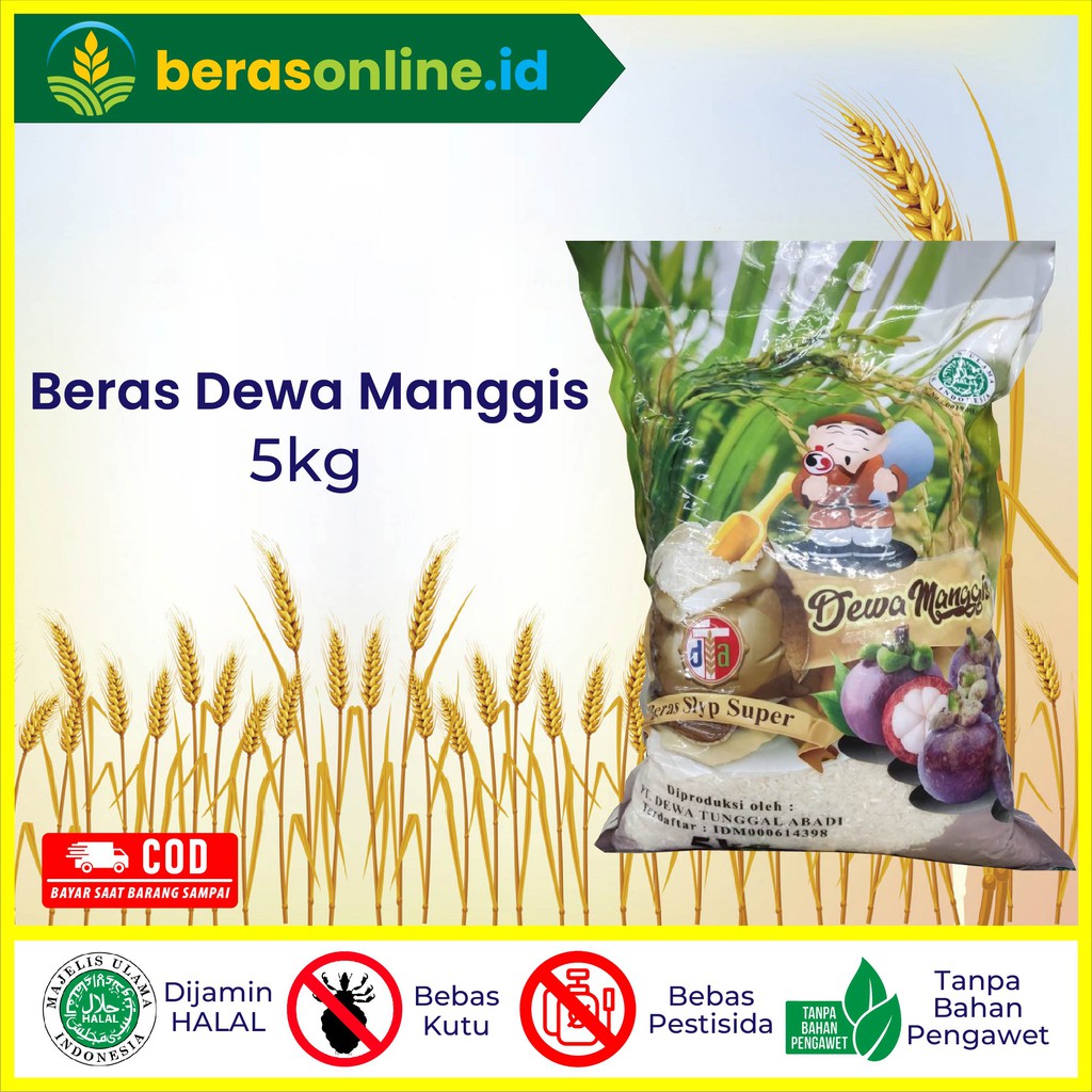 Jual Beras Online Beras 5kg Dewa Manggis Shopee Indonesia