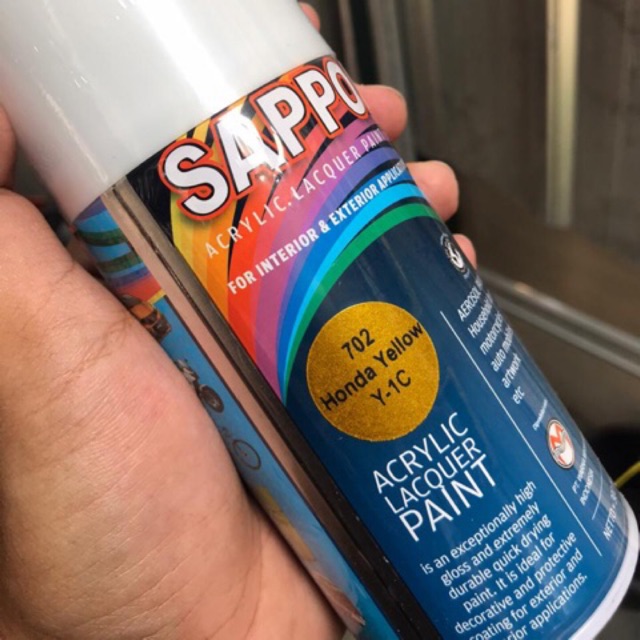 Jual SAPPORO SPRAY HONDA YELLOW Y1C 702 300 ml | Shopee Indonesia