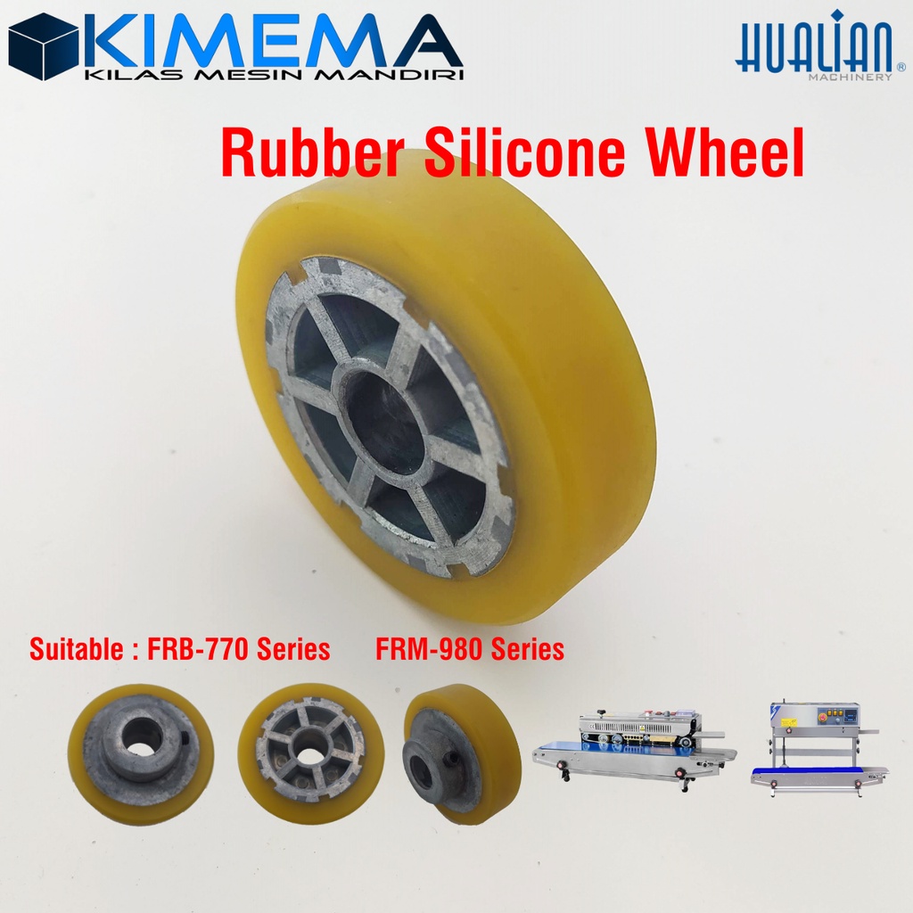 Jual Rubber Silicone Wheel / Roda roll karet mesin continuous band ...