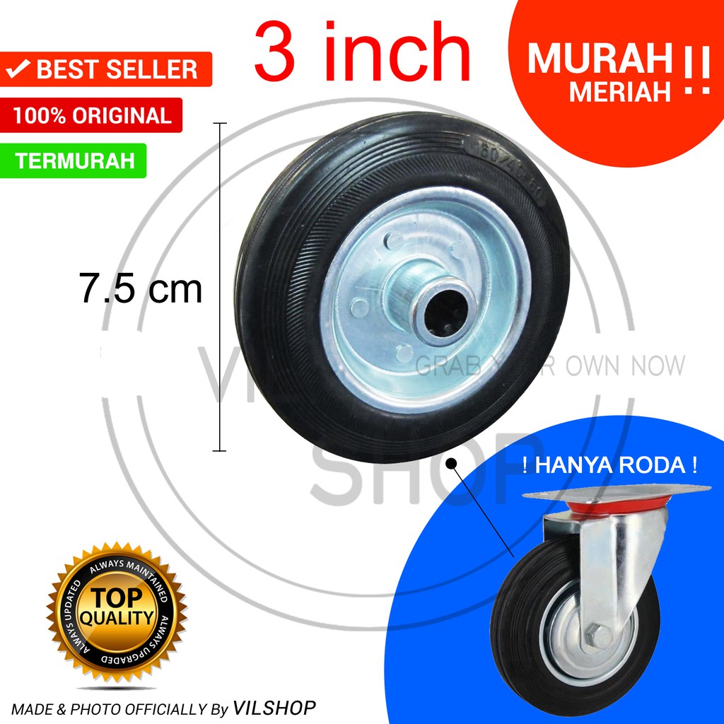 Jual RODA CASTER WHEEL 3