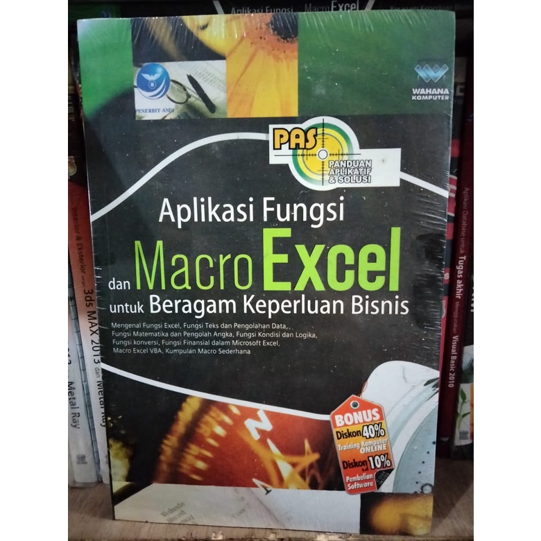 Jual BUKU MURAH BERKUALITAS Aplikasi Fungsi Dan Macro Excel Untuk ...