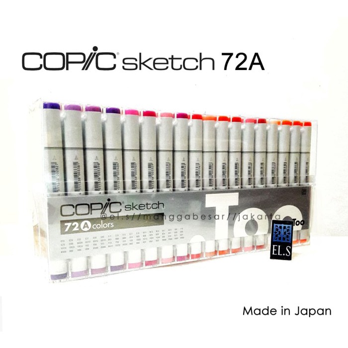 Jual Copic Sketch Marker set 72 A ( CSM 72 A ) | Shopee Indonesia
