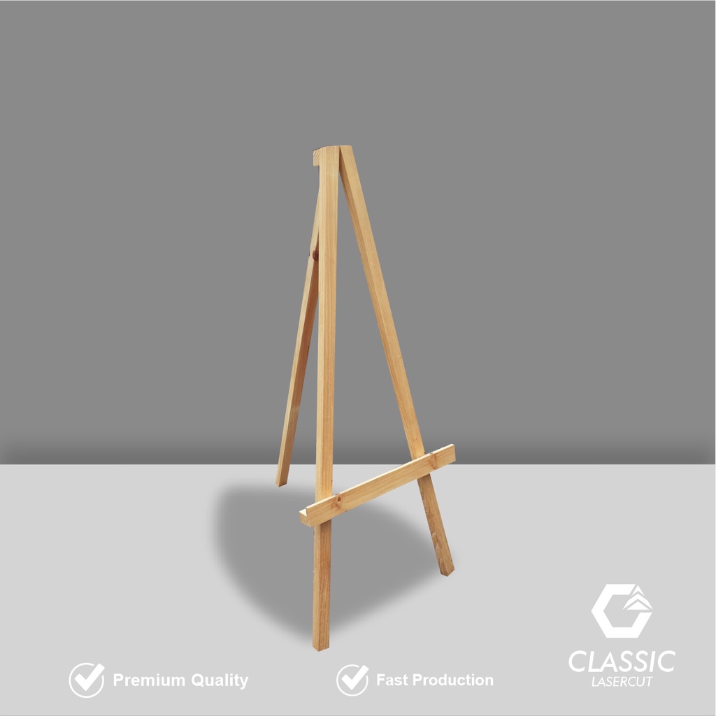 Jual Stand Frame Kayu / Standing Frame / Wooden Easel / Standing Frame ...