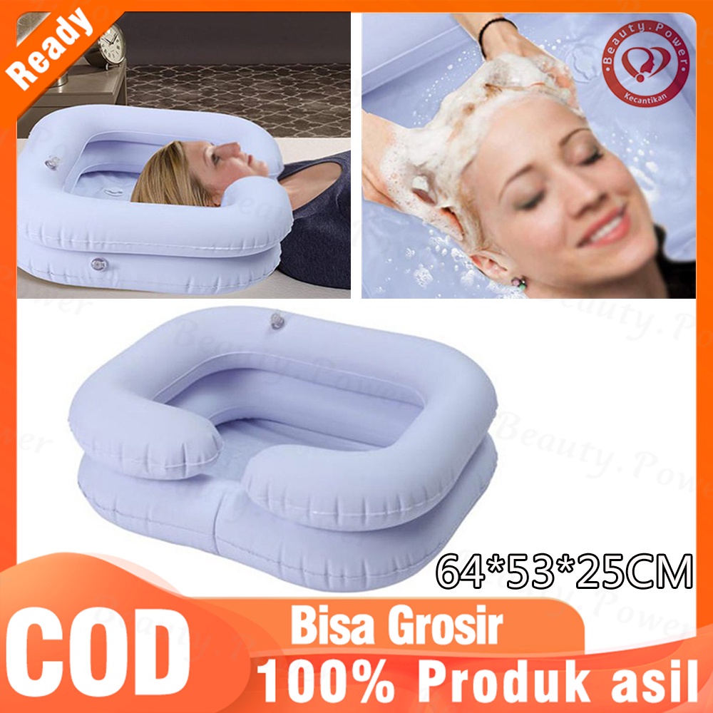 Jual PVC baskom tiup portable tempat cuci rambut keramas utk org tua ...