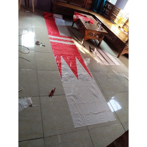 Jual gleber/ekor layangan janggan merah putih | Shopee Indonesia