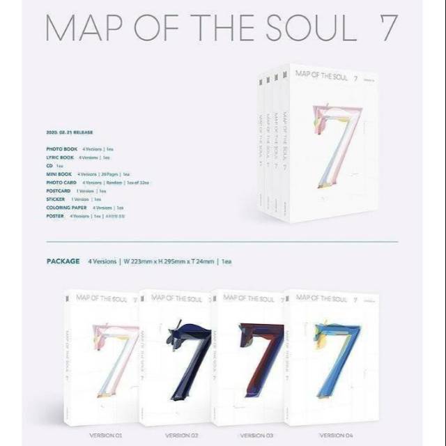 Jual [pre Order] Bts Map Of The Soul 7 Album T Weply Shopee Indonesia