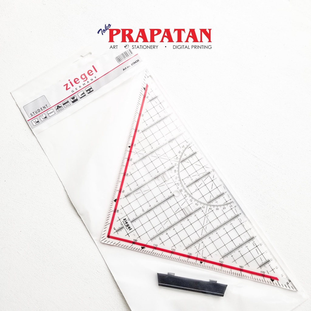 Jual Ziegel Penggaris Segitiga No.819430 | Triangle Ruler | Shopee ...