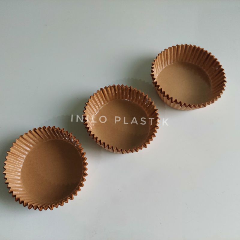 Jual Kertas roti Bulat / Round Cup Cake 14x8 cm / Paper Cup Case @1pack ...