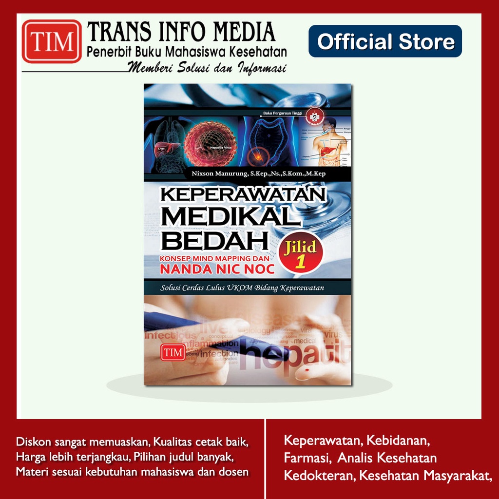 Jual Keperawatan Medikal Bedah Jilid 1 Konsep Mind Mapping Dan Nanda