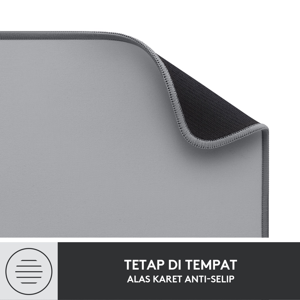 Logitech Desk Mat Studio Series Mouse Pad XL Polos Anti-Slip - Grey (3)