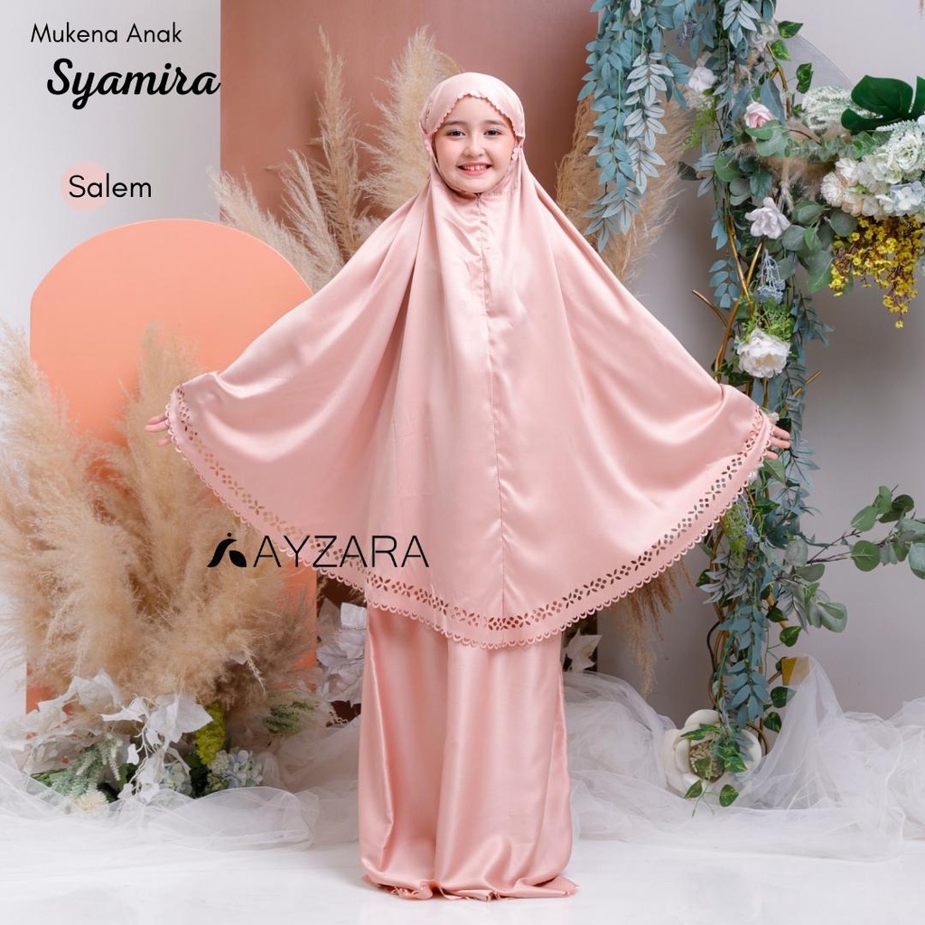 Jual Ayzara - Mukena Anak 2in1 Lasercut Sutra Velvet Syamira Series ...