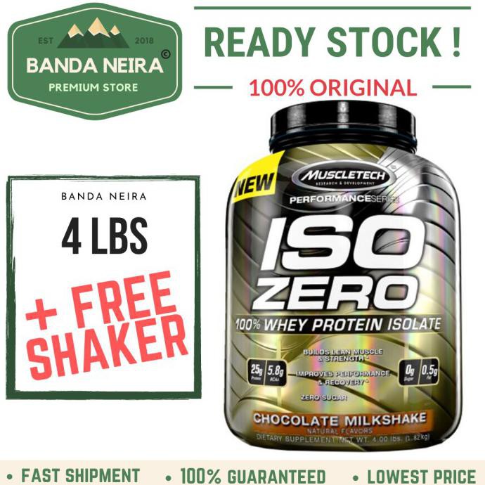 Jual Promo Spesial - Muscletech Iso Zero 100% Whey Protein Isolate - 4 ...