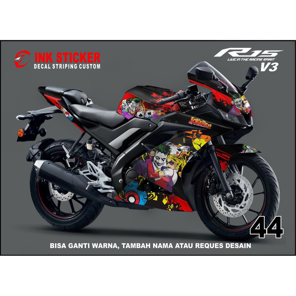 Jual Sticker Decal R15 V3 Desain 44 | Shopee Indonesia