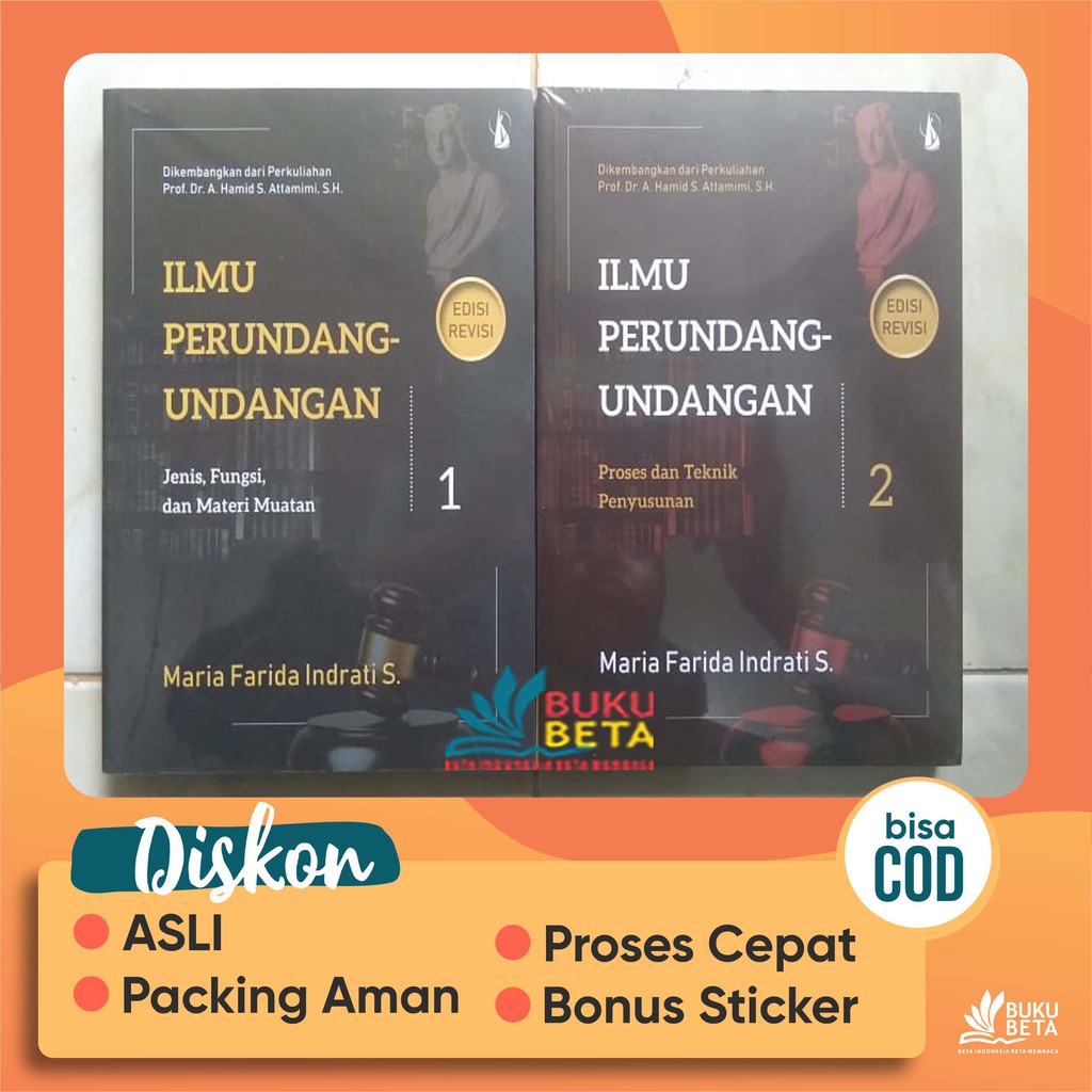 Jual Paket Buku Ilmu Perundang-undangan Satu Dan Dua - Maria Farida ...