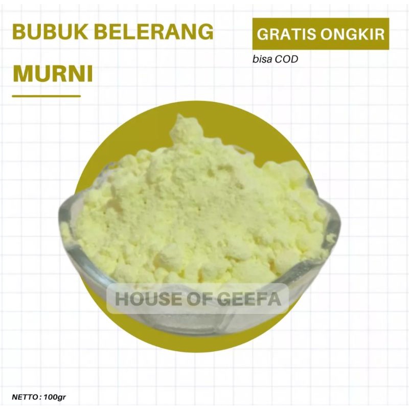 Jual House of Geefa - Bubuk Belerang Murni Asli - Belerang Sulfur ...