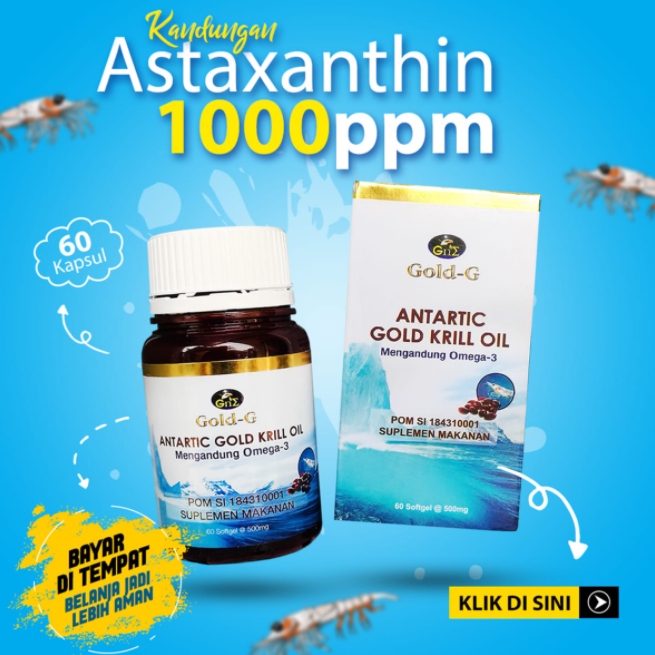 Jual Krill Oil Antartic Gold G Kapsul Minyak Omega 3 Super Astaxanthin