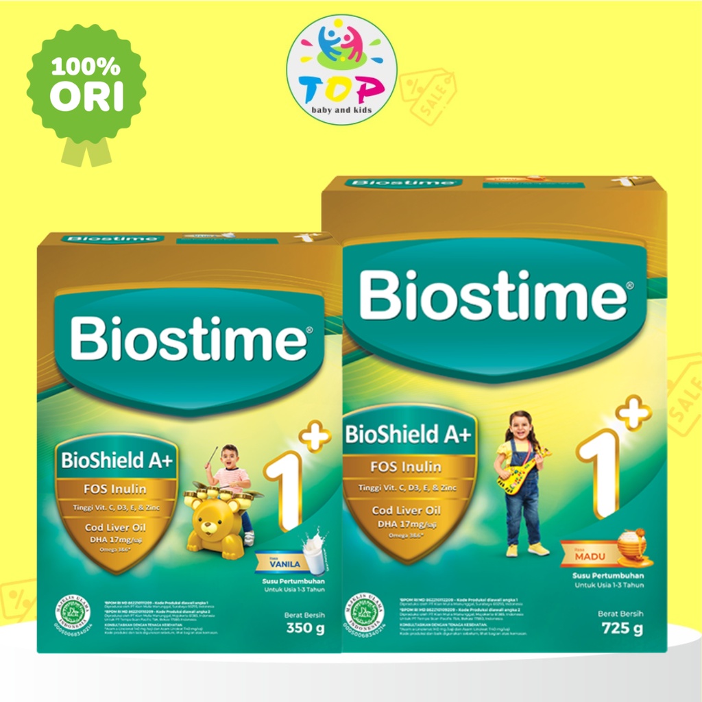 Jual ~TOP~ BIOSTIME 1+ 350GR / 725GR (PILIH VARIAN DI VARIASI) | Shopee ...