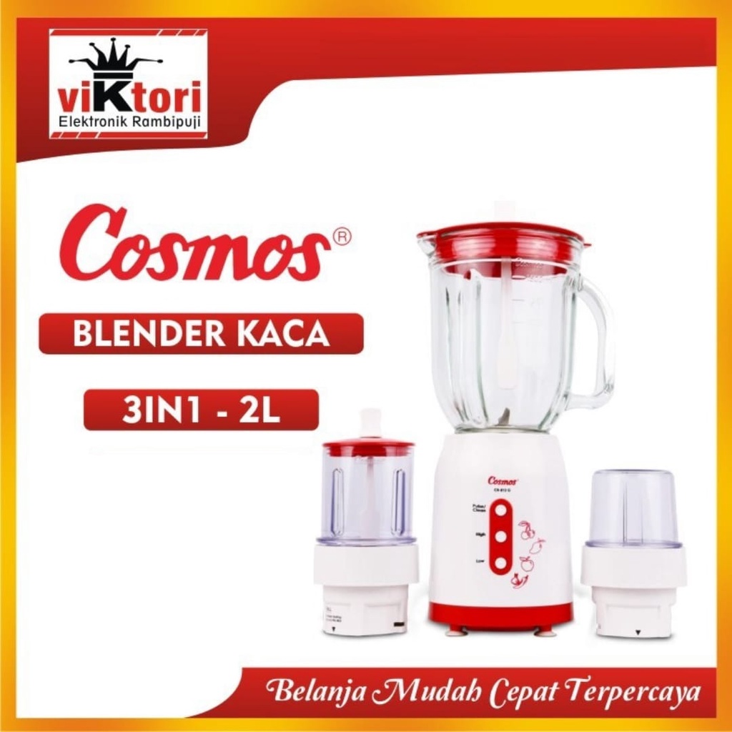 Jual COSMOS BLENZ CB812G / BLENDER COSMOS 2LITER / COSMOS BLENDER KACA ...