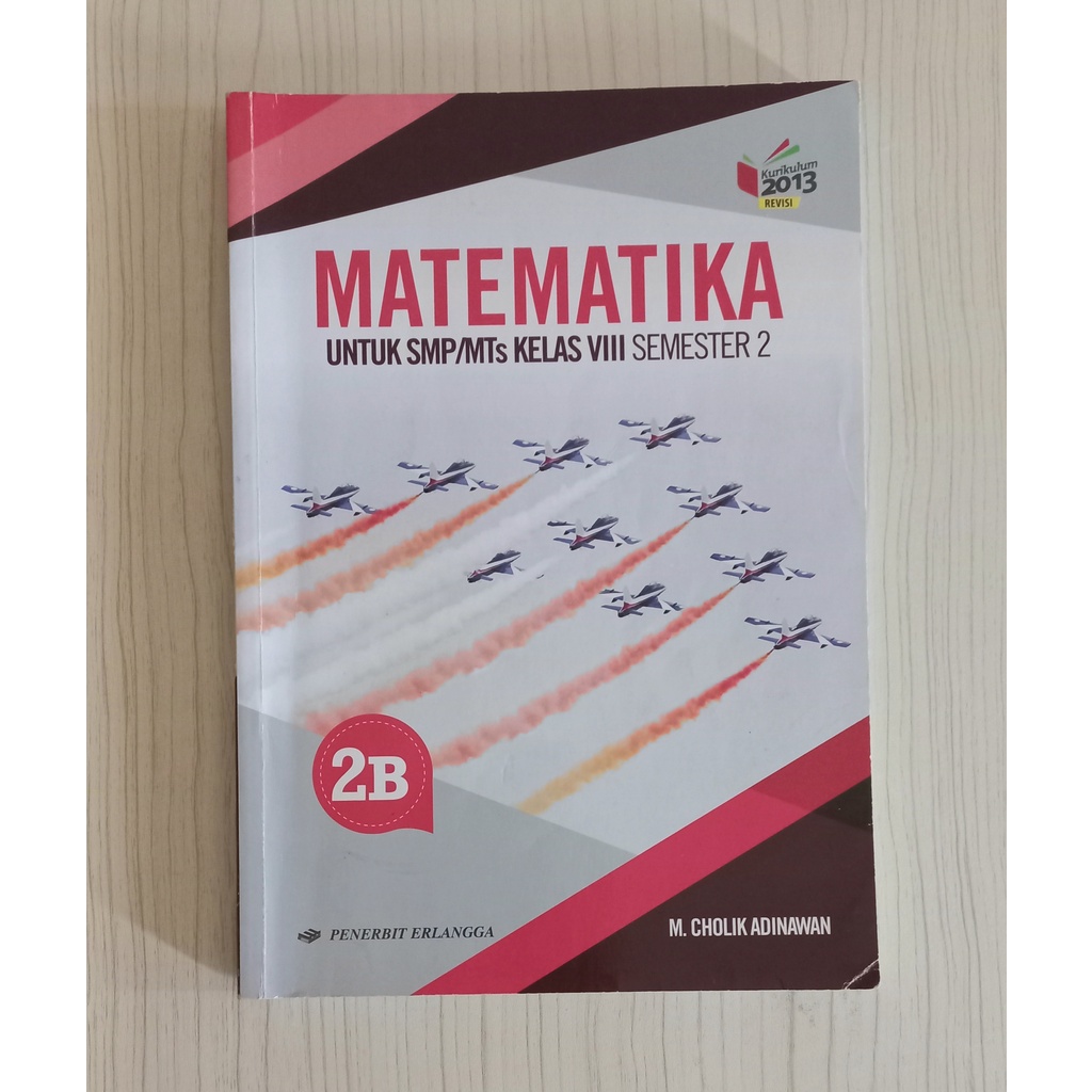 Jual Buku Matematika 2B Untuk SMP/MTs Kelas VIII Semester 2 | Shopee ...