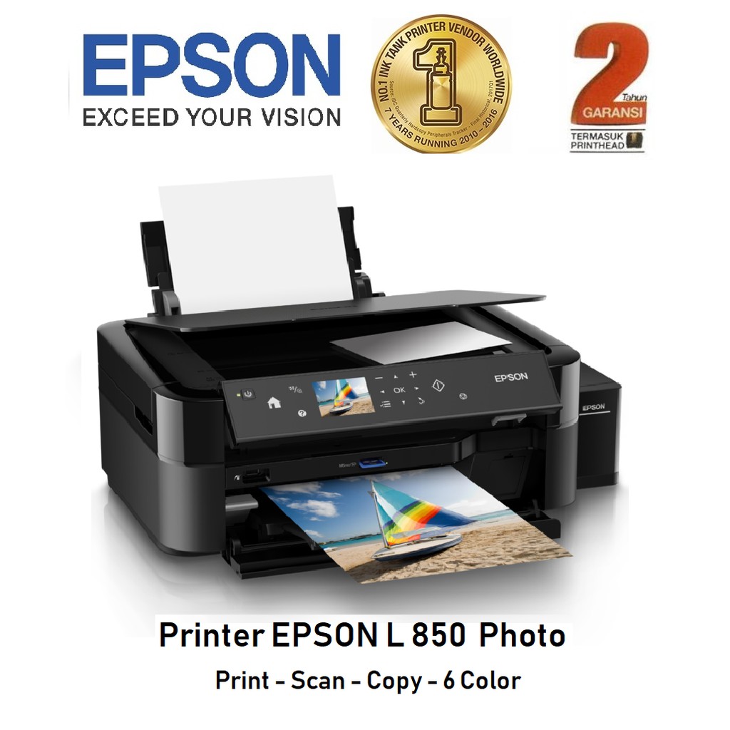 Jual Printer Epson L850 Photo Print Scan Copy 6 Warna Shopee Indonesia 4301
