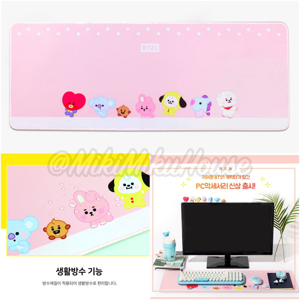 Jual OFFICIAL BT21 BABY LONG MOUSE PAD ROYCHE MONITOR FIGURE KEYBOARD