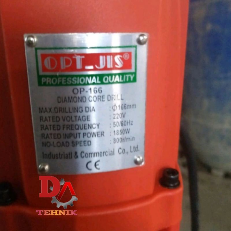 Jual Diamond Core Drill 6 inch OPT JIS Mesin Bor coring 166 mm | Shopee ...