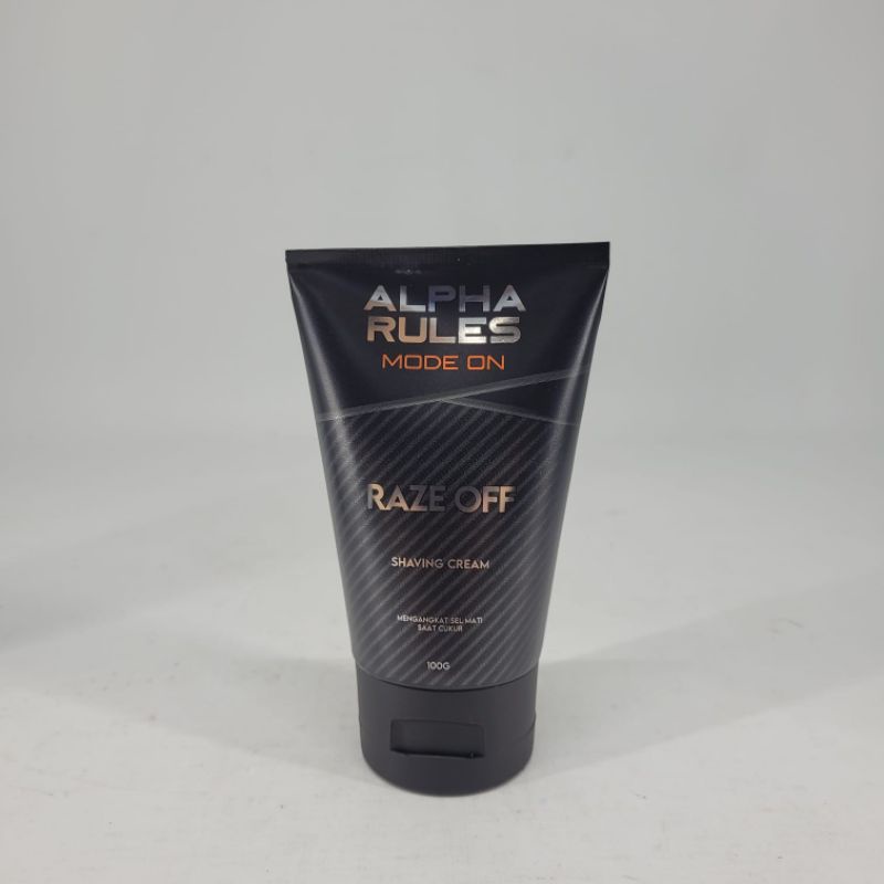 Jual Alpha Rules Raze Off Shaving Cream 100g | Shopee Indonesia