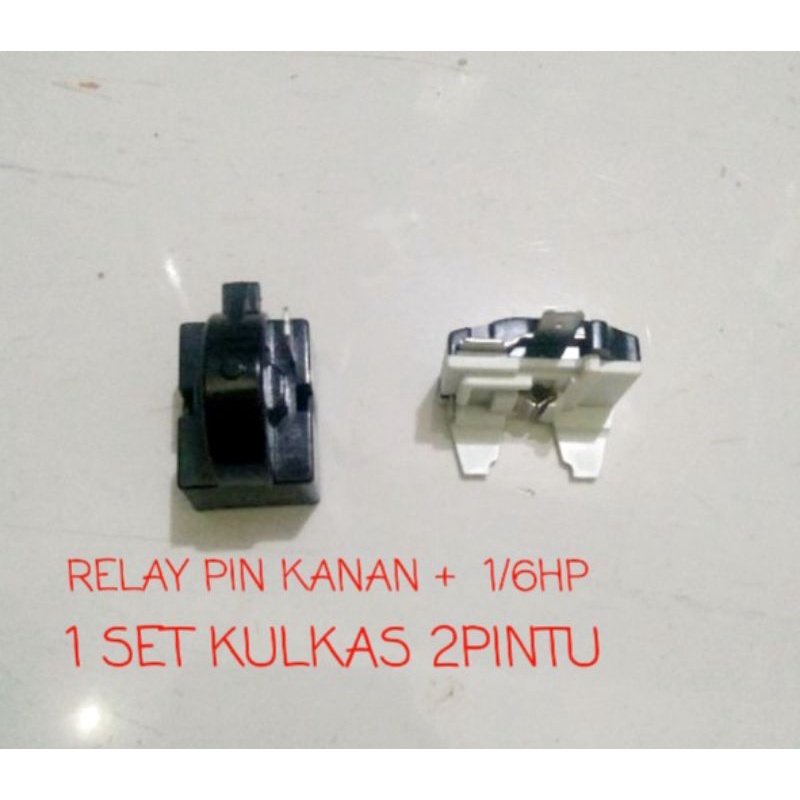 Jual 1 set Relay 1 pin Overload 1/6 Kulkas 2 Pintu | Shopee Indonesia