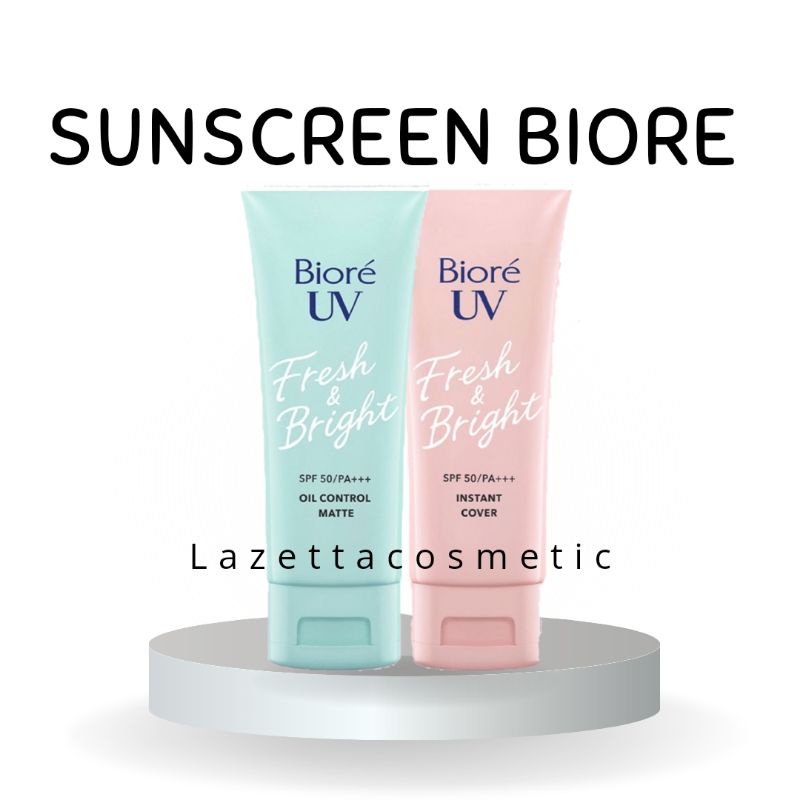 Jual Sunscreen Biore BPOM | Biore UV Fresh & Bright Sunscreen | Biore ...