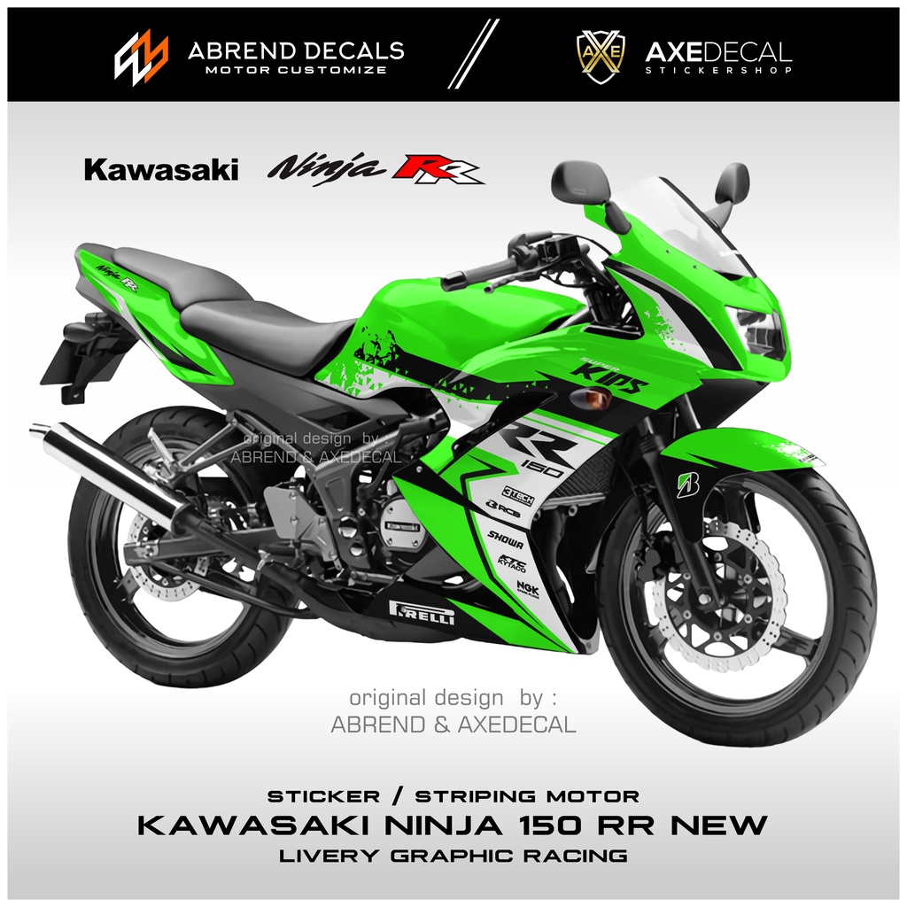 Jual STRIPING KAWASAKI NINJA RR SE 150 GRAFIS CUSTOM / STIKER MOTOR ...
