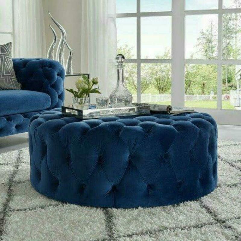 Jual KURSI STOOL PORI-PORI KECIL CUKEN KANCING DYMOND/KURSI SOFA/KURSI ...