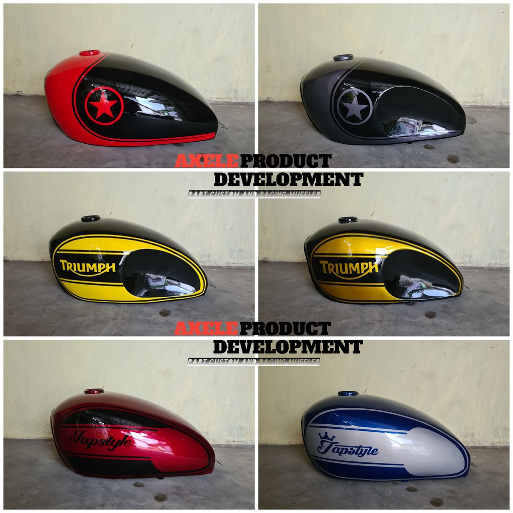 Jual TANGKI CUSTOM JAPSTYLE TANGKI TENGKI JAPSTYLE TRIUMPH ( SUDAH CAT ...