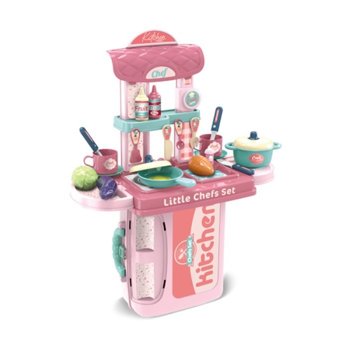 Jual Mainan Anak 3in1 Kitchen Play Set Little Chefs Set Masak Masakan ...
