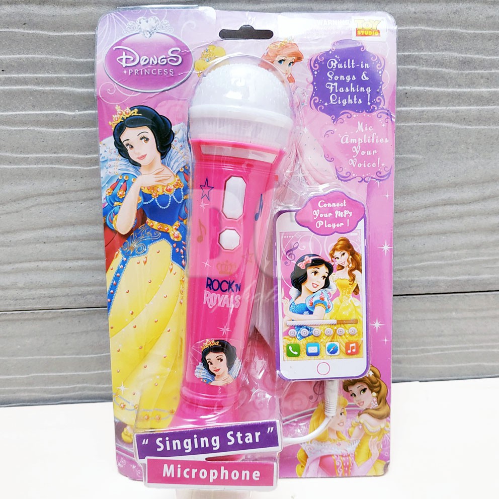 Jual Mainan Microphone Princess Rock n Royals | Singing Star Microphone ...