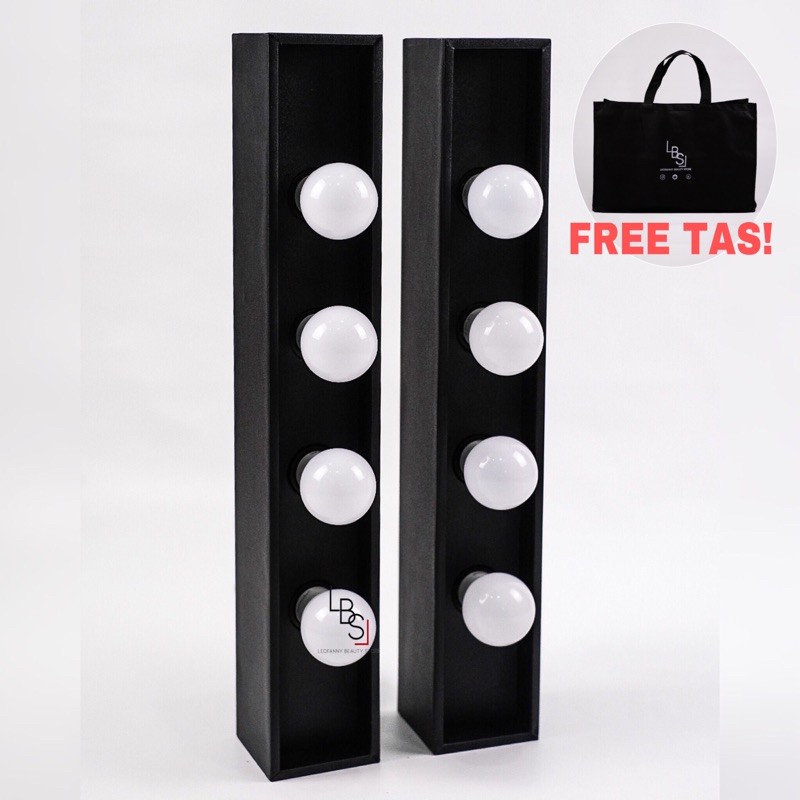 Jual VANITY LIGHT BOX 4 FITTING/STANDING LIGHT/LIGHT BOX/LAMPU MUA ...