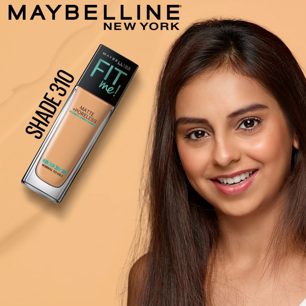 Jual Maybelline Fitme Matte Poreless Foundation 310 Sun Beige 30ml Shopee Indonesia