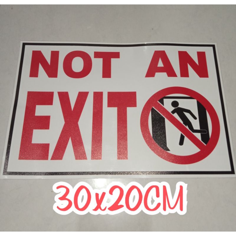 Jual STIKER NOT AN EXIT | Shopee Indonesia