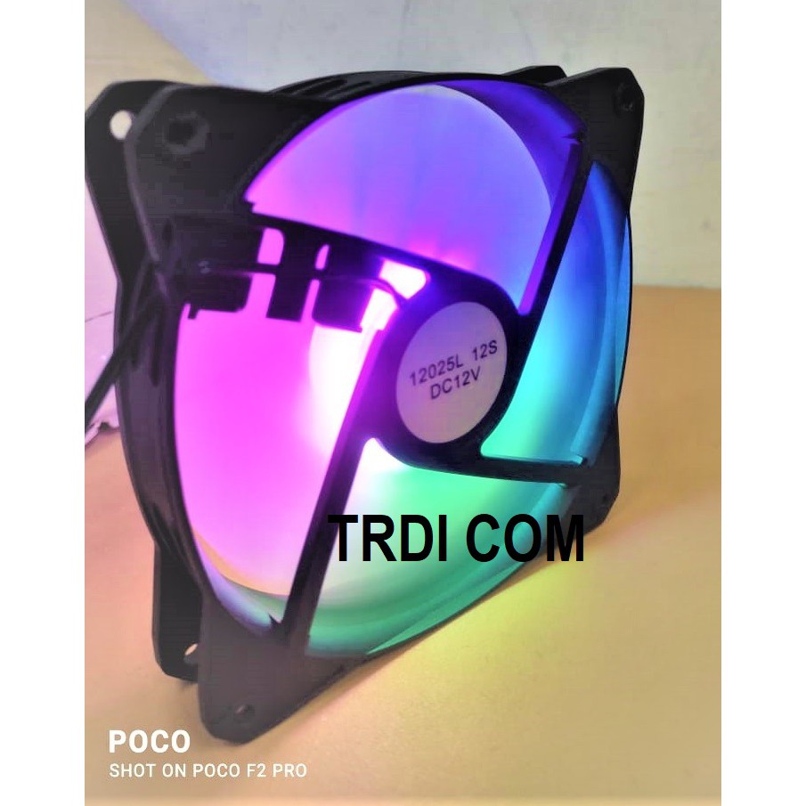 Jual Fan Casing RGB 12cm LED Gaming Silent Kipas Komputer PC Case ...