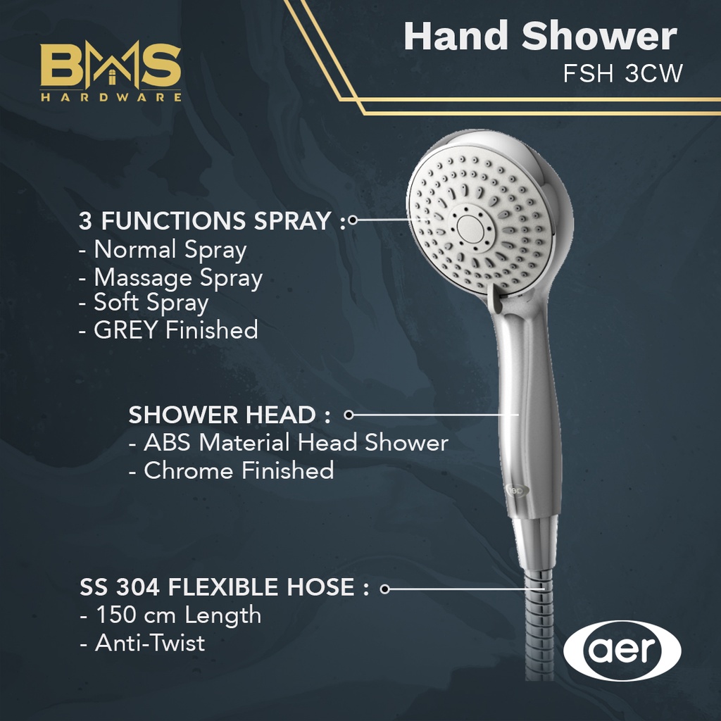 Jual Aer Hand Shower Shower Mandi Shower Badan Fsh Cw Agen Resmi