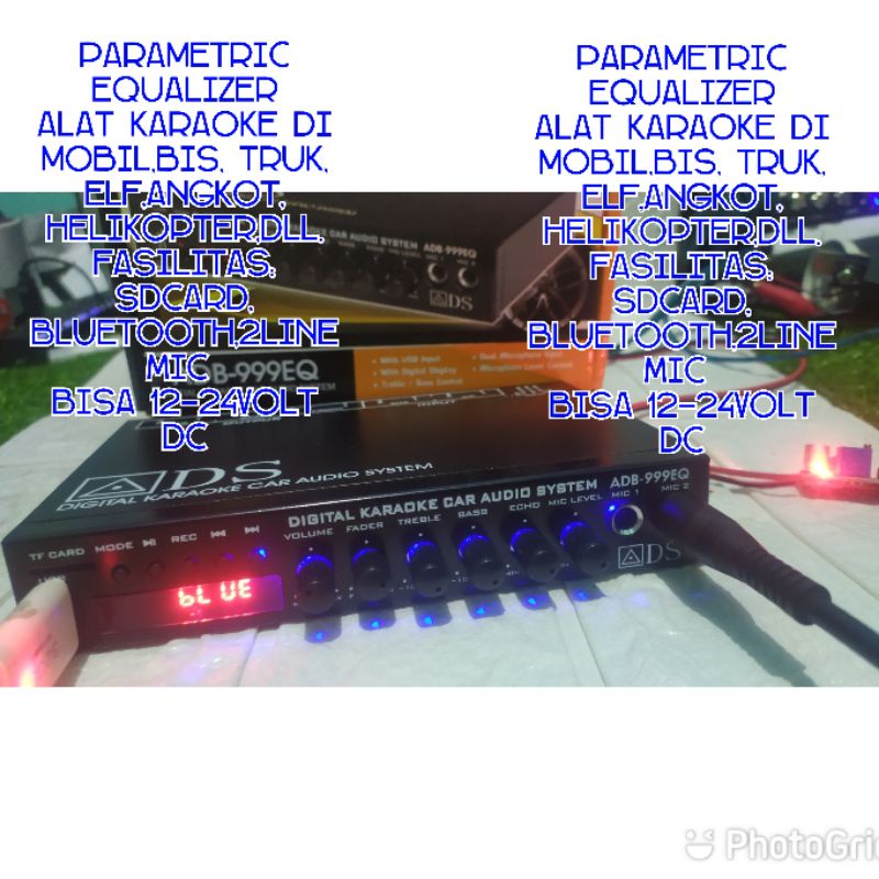 Jual parametric equalizer untuk karaoke di mobil bis truk Elf angkot