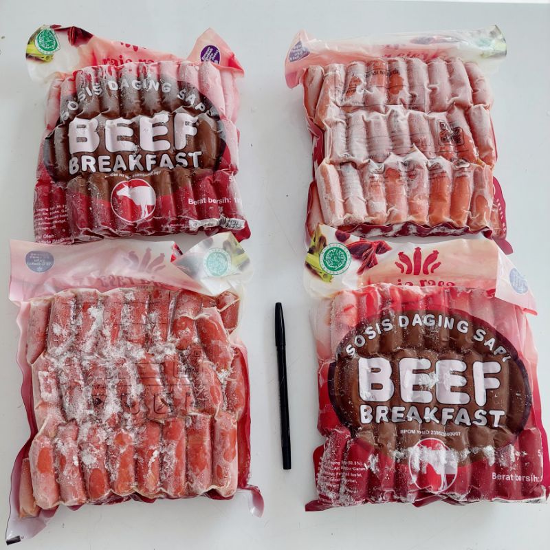 Jual Sosis Sapi Premium Raja Rasa 1 Kg Beef Breakfast Shopee Indonesia