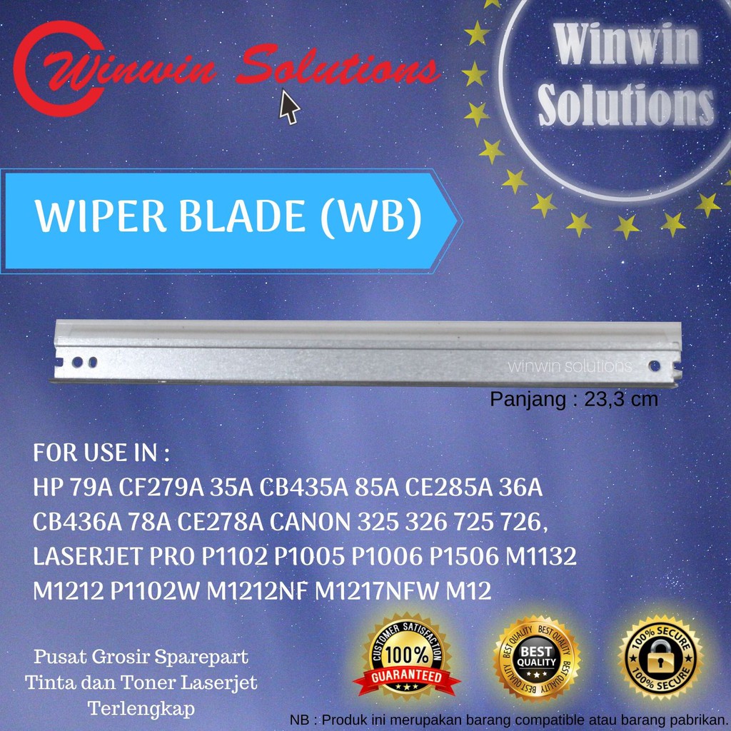 Jual WB / Wiper Blade HP CE285A / 35A / 78A / 36A | Shopee Indonesia