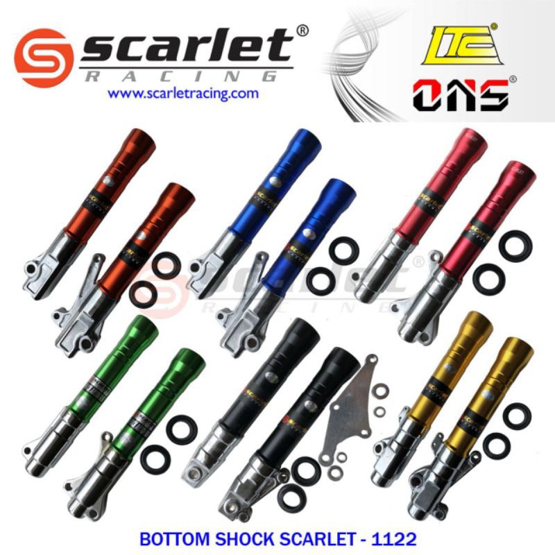 Jual Shock Bottom Tabung Cnc Scarlet Shock Tabung Supra X Shock Bottom Supra X Shock