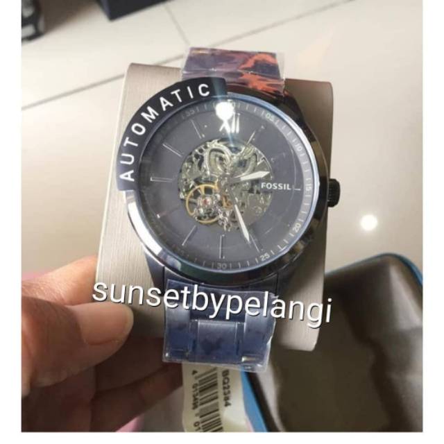 Jual Jam Fossil Cowok BQ2384 Automatic Gunmetal Stainless Shopee Indonesia