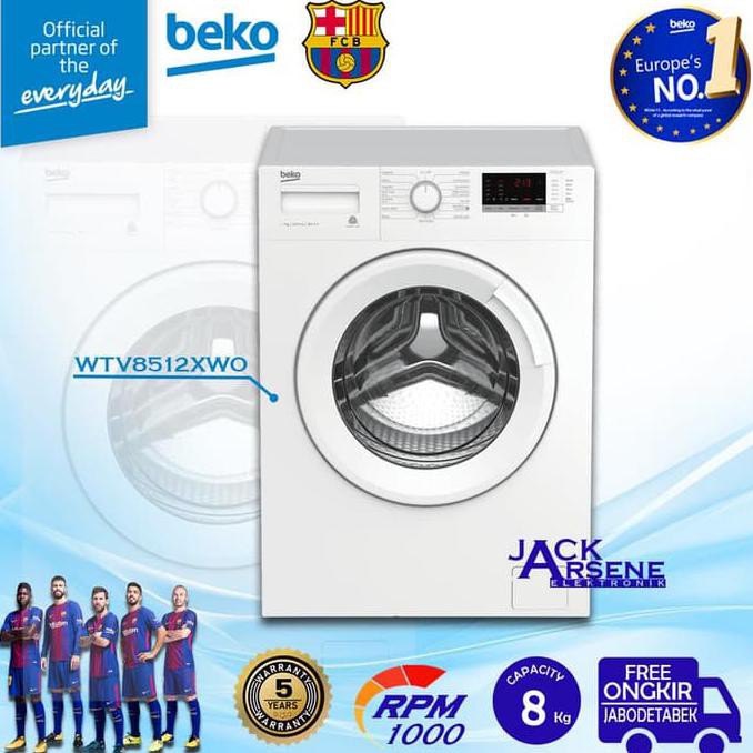 Jual Beko Mesin Cuci Front Load 8 Kg WTV8512XW0 Putih | MESIN CUCI ...