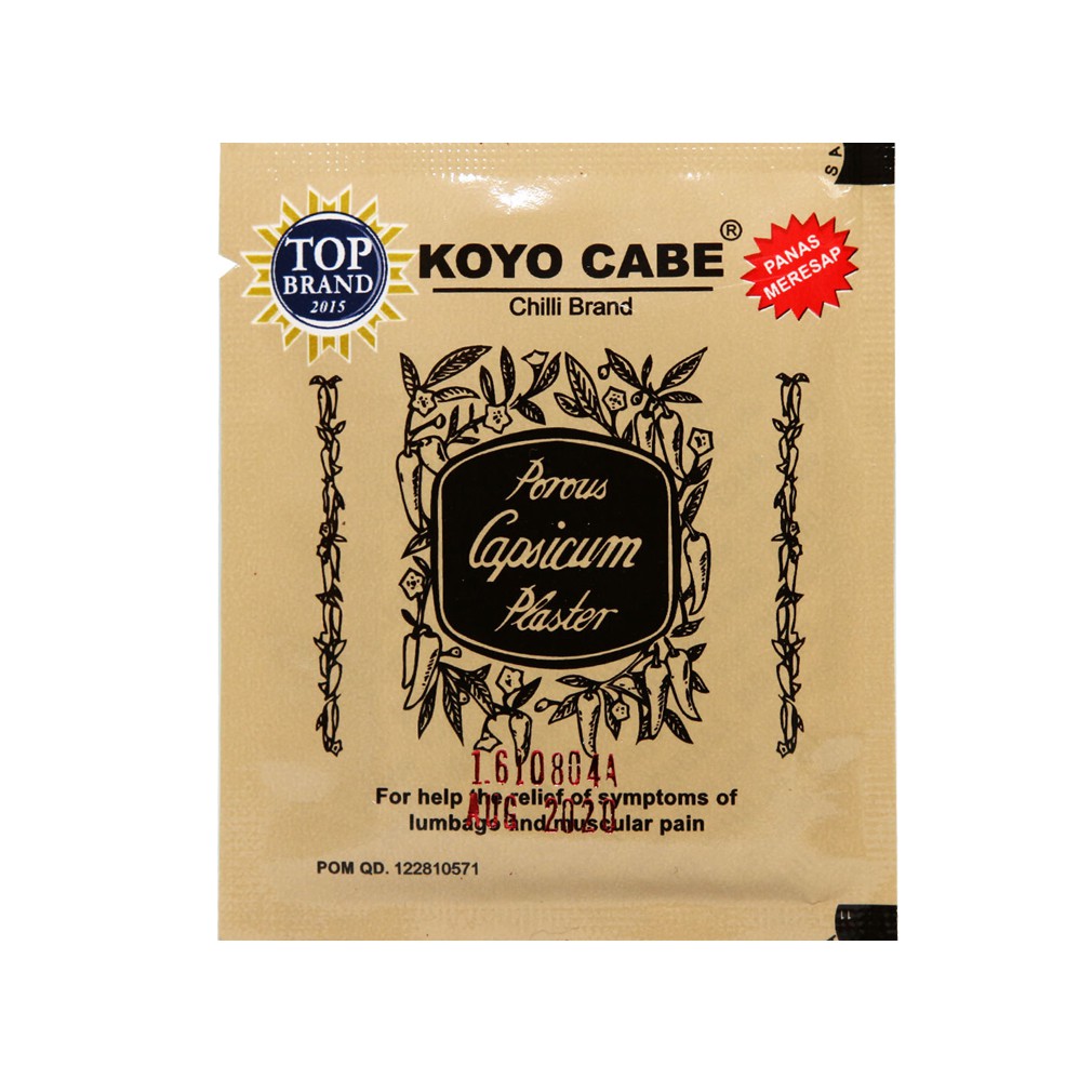 Jual MUMTAAZZTORE INDOSAR Koyo Cabe Chili Brand Porous Capsicum Plaster ...