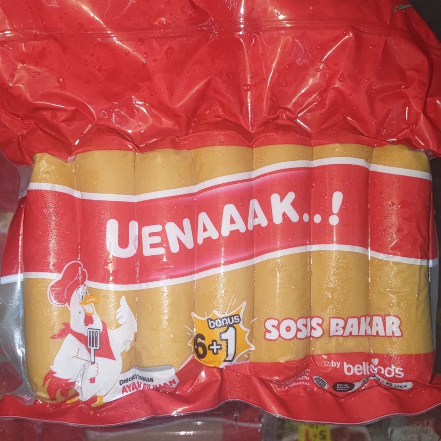 Jual Uenaaak Belfoods Sosis Ayam Bakar Isi 6 500 Gr Shopee Indonesia