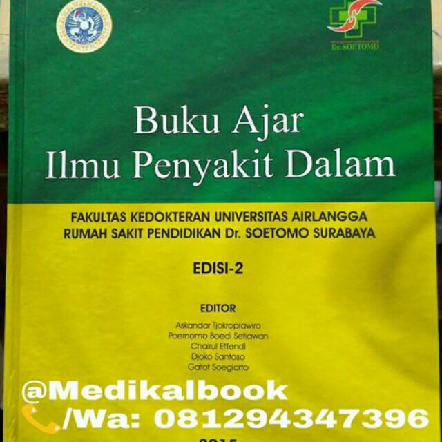 Jual Buku Ajar Ilmu Penyakit Dalam Edisi 2 : FK UNAIR | Shopee Indonesia