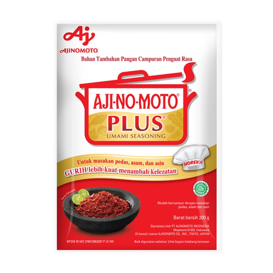 Jual AJINOMOTO Plus 200 gr – AJI-NO-MOTO Penyedap Rasa MSG 200gr ...
